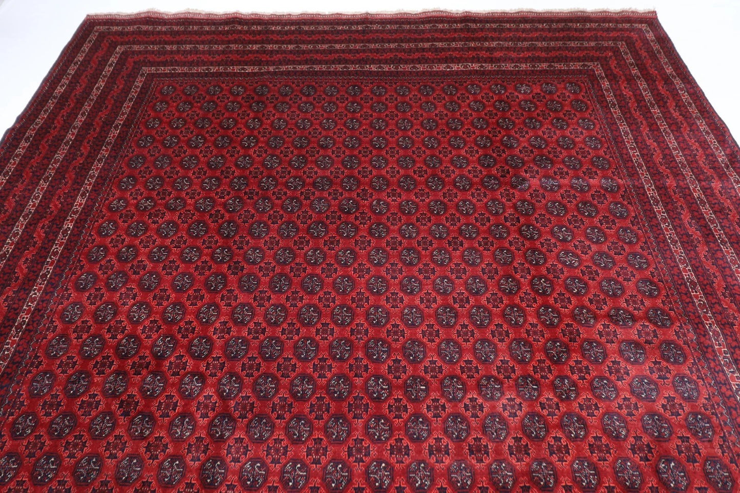 254 x 354 cm | Mori Bokhara Afghan Tribal Hand Knotted Carpet