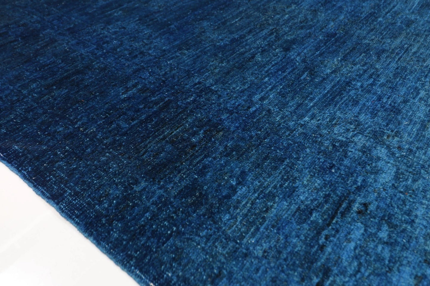 190 x 275 cm | Gabbeh Blue Afghan Tribal Hand Knotted Veg Dye Wool Carpet