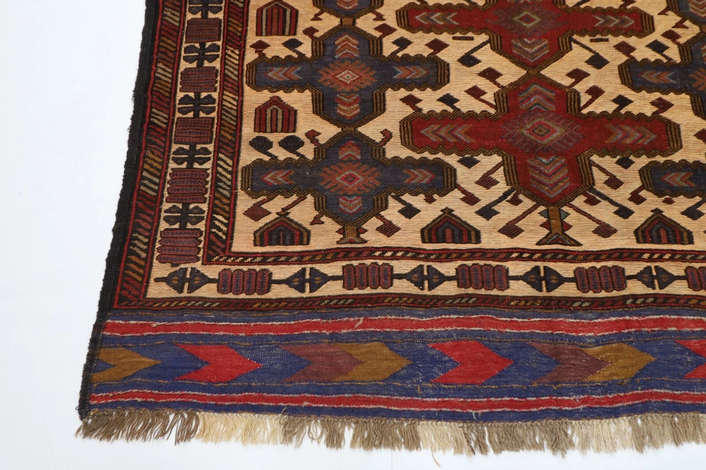 174 x 260 cm | Barjesta Flat Weaved Afghan Tribal Hand Knotted Wool Carpet kilim