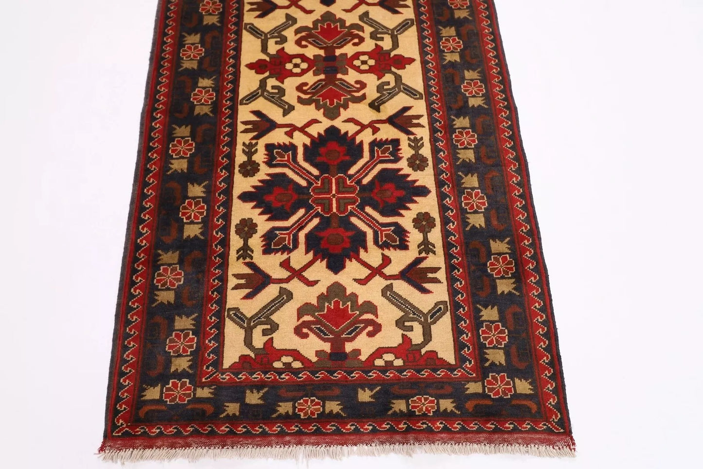93 x 317 cm | Maranoce Afghan Tribal Hand Knotted Wool Runner