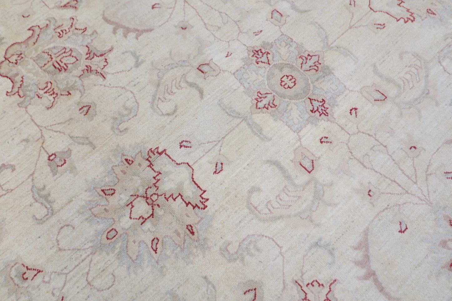 303 x 416 cm | Beige Chobi Afghan Tribal Hand Knotted Carpet