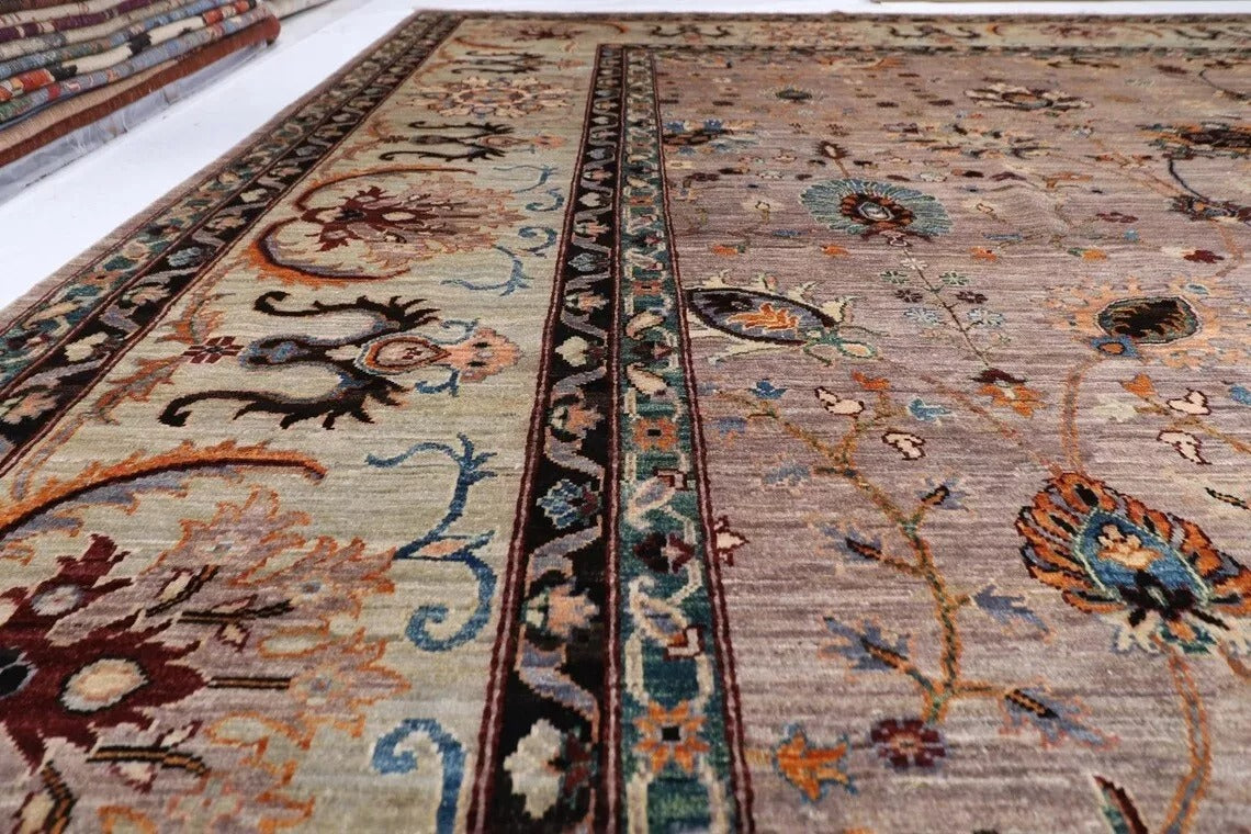 370 x 453 cm | Aryana Afghan Tribal Hand Knotted Carpet
