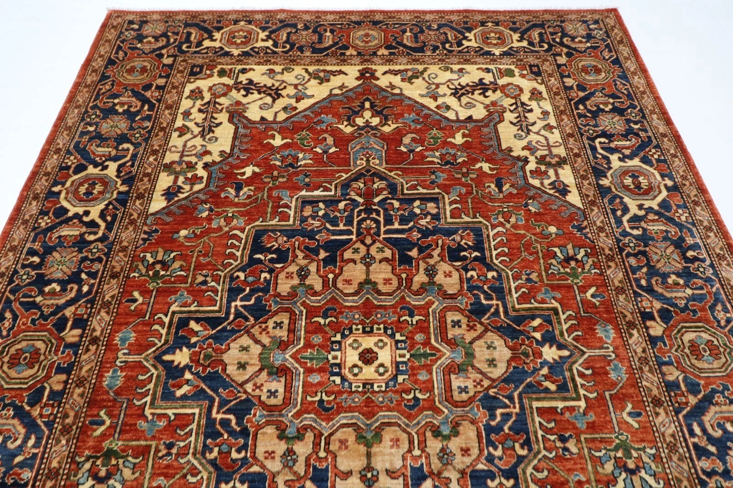 200 x 299 cm | Serapi Afghan Tribal Hand Knotted Carpet