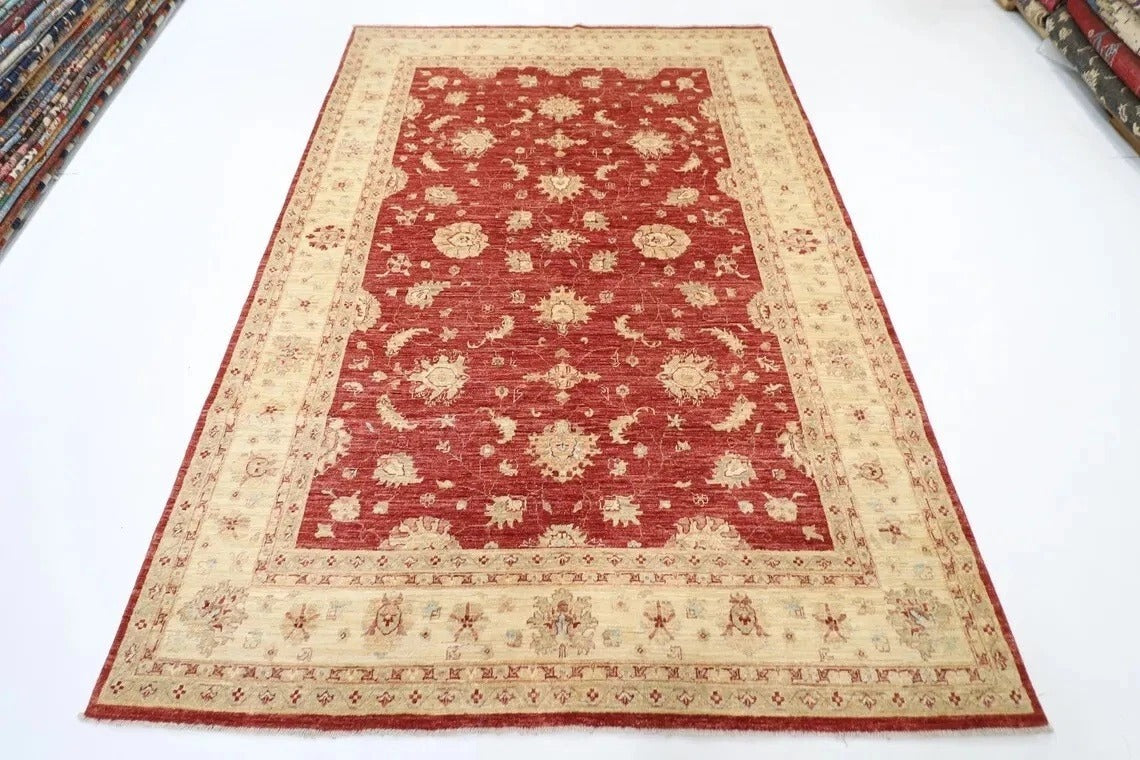 199 x 294 cm | Chobi Afghan Tribal Hand Knotted Carpet