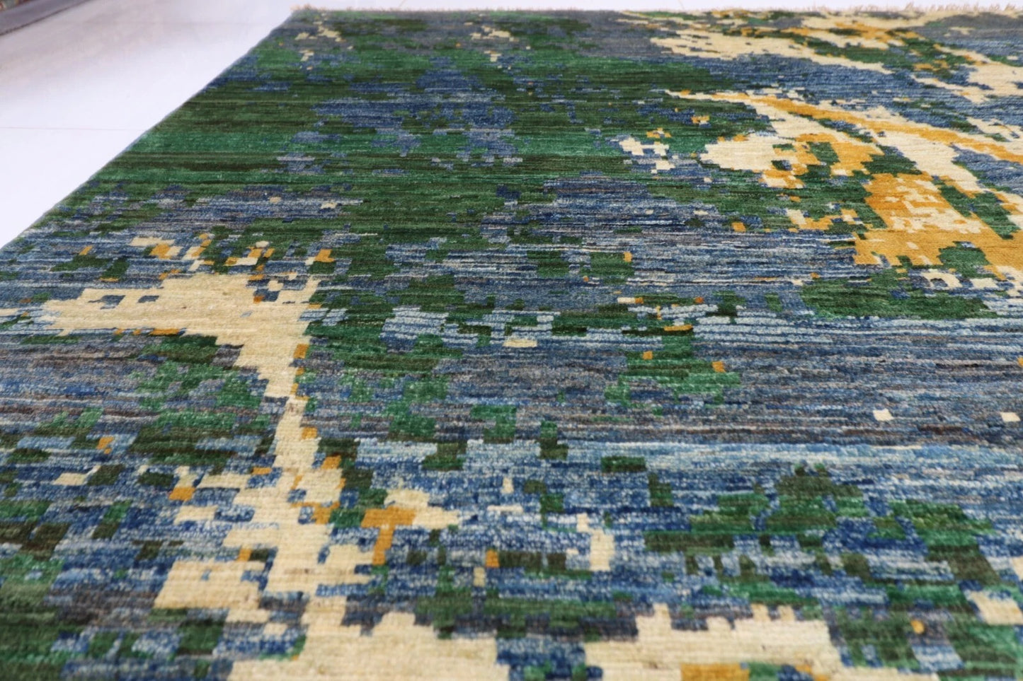 298 x 412 cm | Abstract Afghan Tribal Hand Knotted Carpet