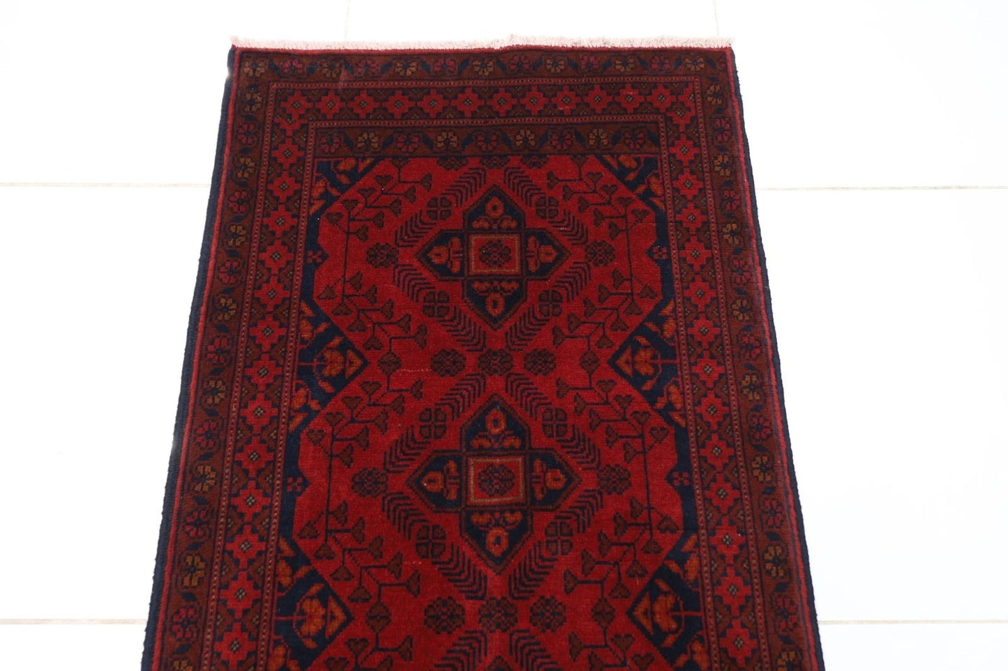 80 x 200 cm | Khal Mohammadi Afghan Tribal Hand Knotted Wool Runner