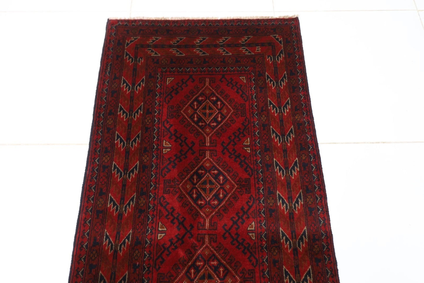 79 x 195 cm | Khal Mohammadi Afghan Tribal Hand Knotted Wool Runner