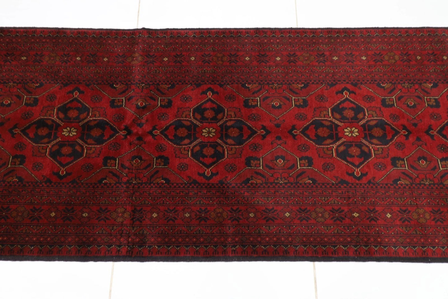 84 x 289 cm | Khal Mohammadi Afghan Tribal Hand Knotted Wool Runner