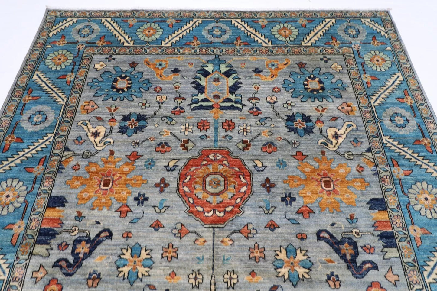 185 x 276 cm |  Bidjar Gray Afghan Tribal Hand Knotted Veg Dye Wool carpet