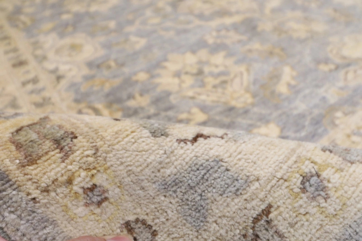 184 x 182 cm | Floral Afghan Tribal Hand Knotted Wool Carpet