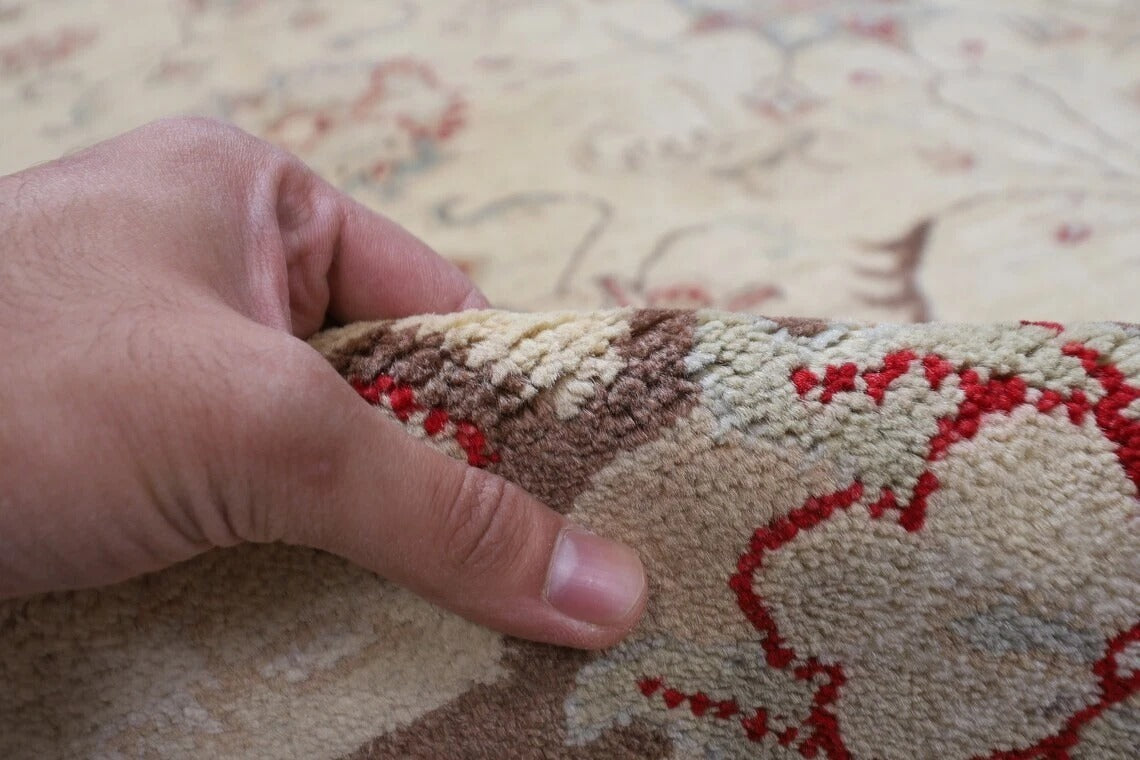 303 x 418 cm | Chobi Beige Afghan Tribal Hand Knotted Carpet
