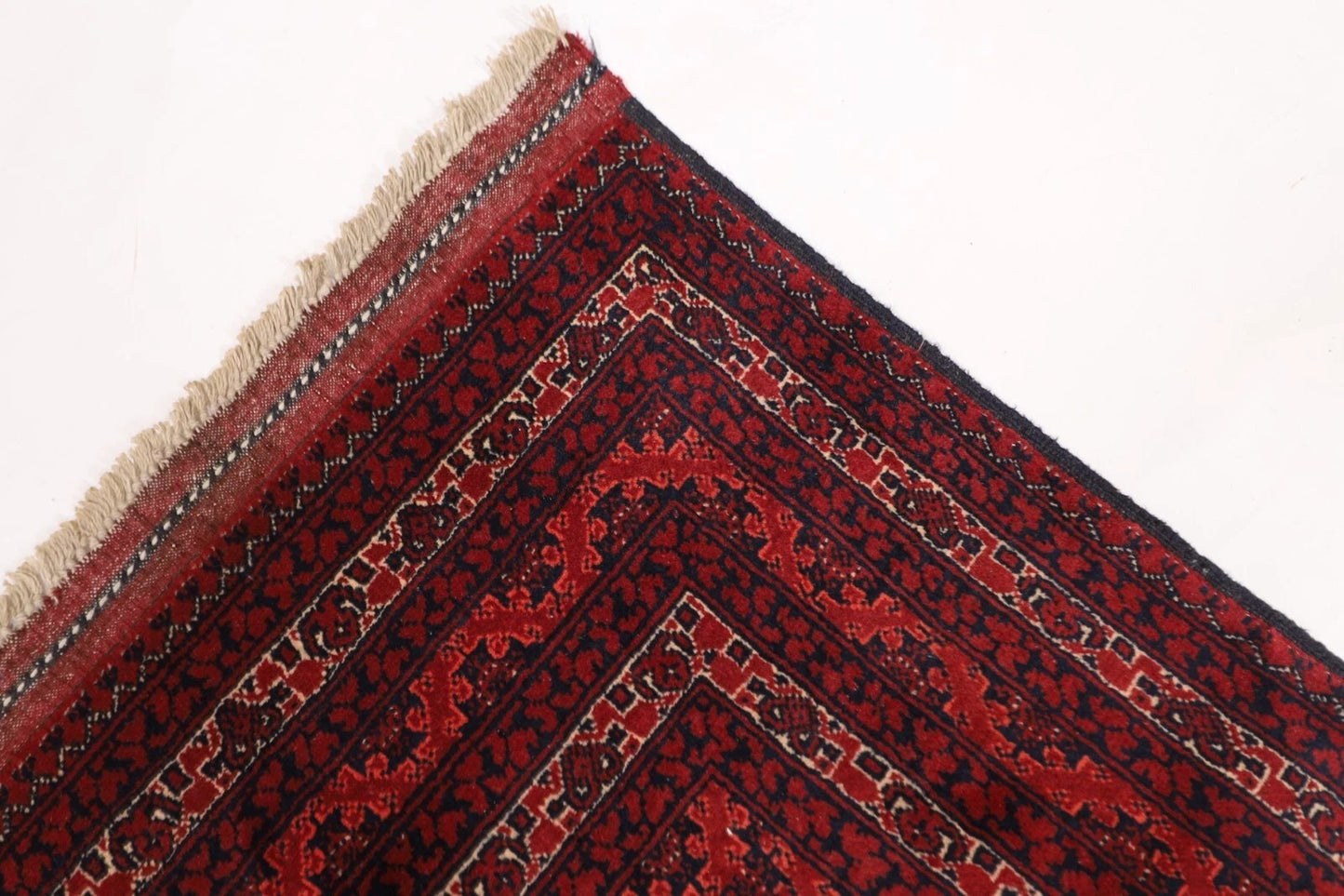 254 x 354 cm | Mori Bokhara Afghan Tribal Hand Knotted Carpet
