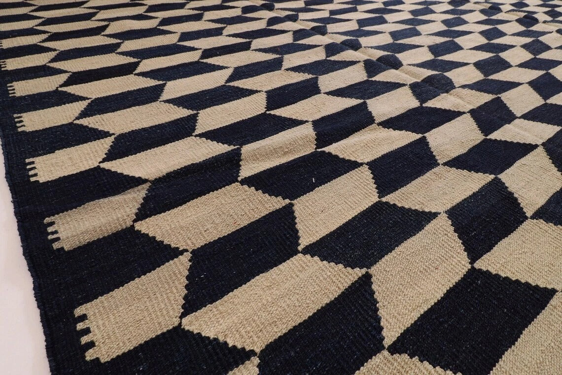252 x 295 cm | Flat Weaved Afghan Tribal Hand Knotted Kilim