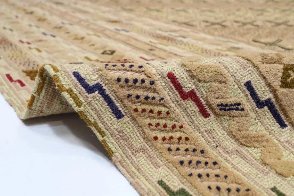 202 x 276 cm | Carpet Kilim Afghan Tribal Hand Knotted Carpet