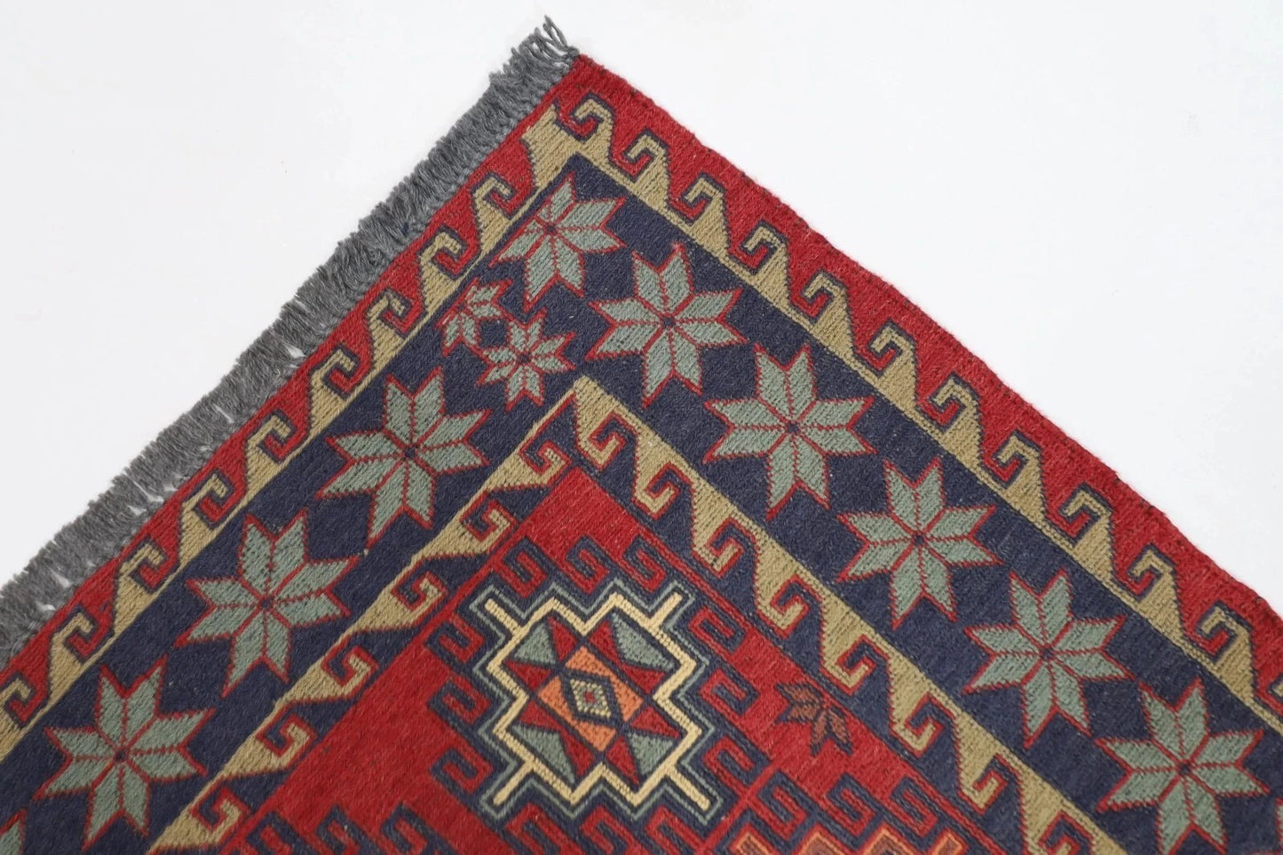 136 x 181 cm | Sumak Tribal Hand Knotted Veg Dye Wool Kilim