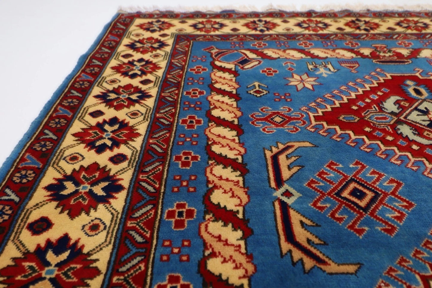 155 x 210 cm | Maranoce Afghan Tribal Hand Knotted Veg Dye Wool Carpet