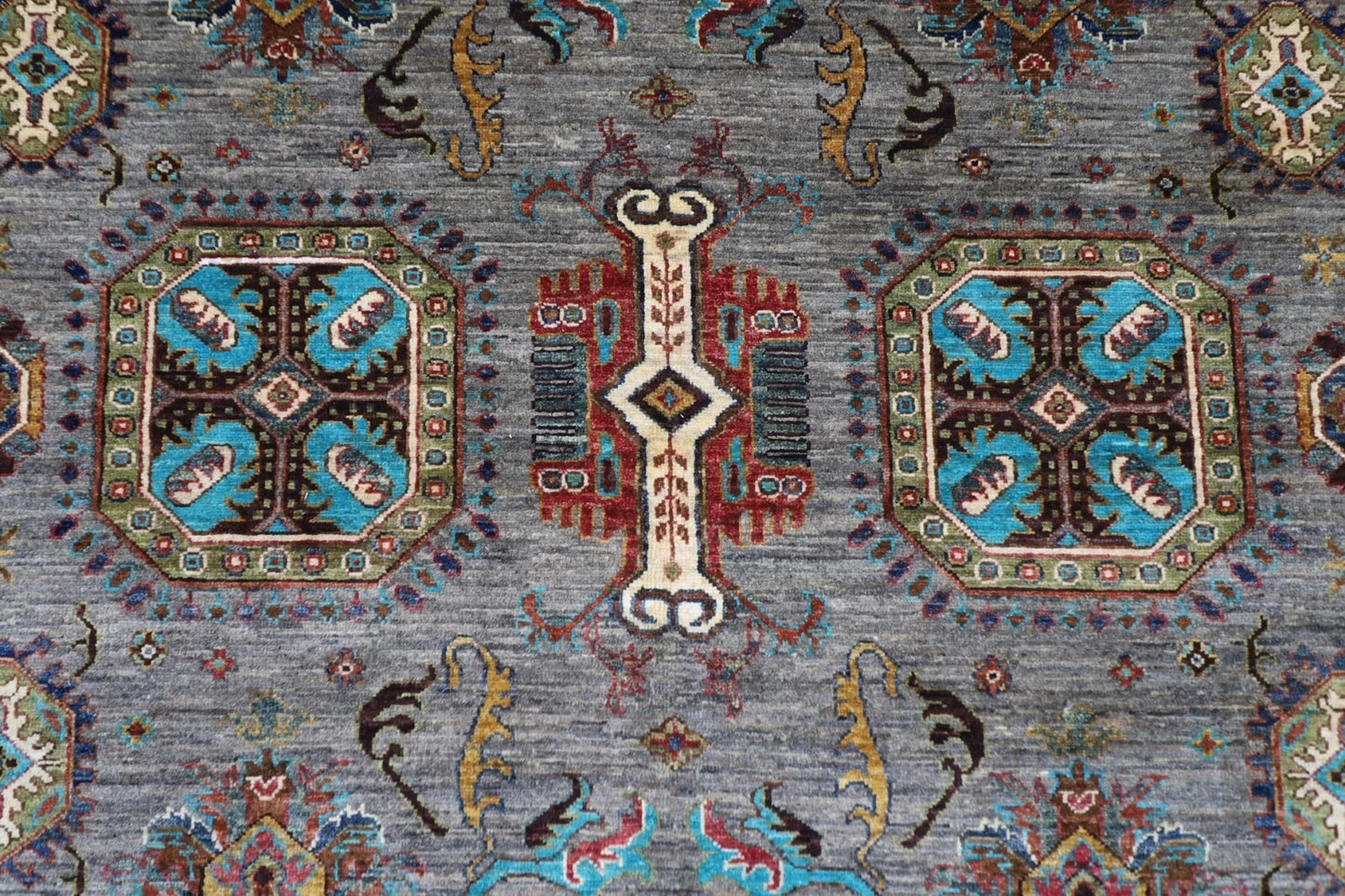 207 x 293 cm | Waziri Afghan Tribal Hand Knotted Carpet