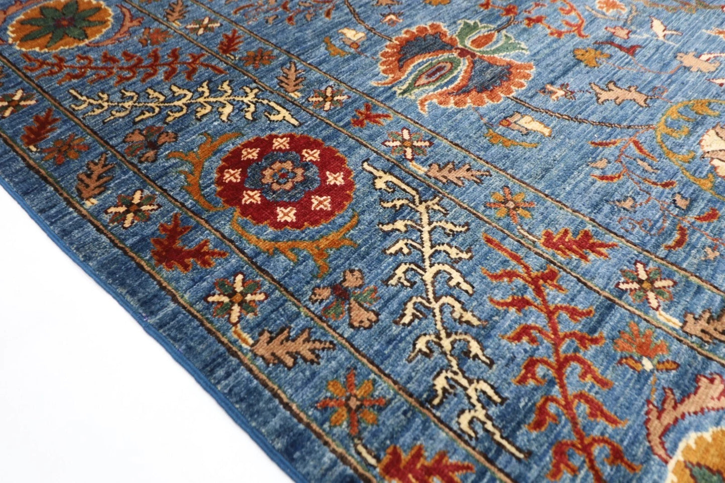 198 x 297 cm | Suzani Afghan Tribal Hand Knotted Carpet