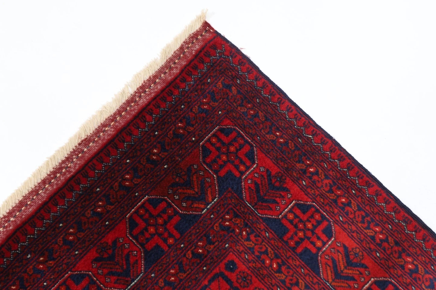 132 x 202 cm | Belgic Afghan Tribal Hand Knotted Veg Dye Wool carpet