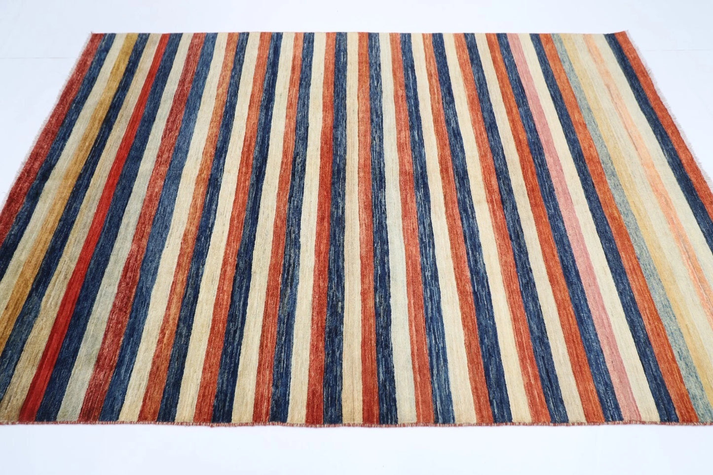 167 x 240 cm | Gabbeh Afghan Tribal Hand Knotted Veg Dye Wool Carpet