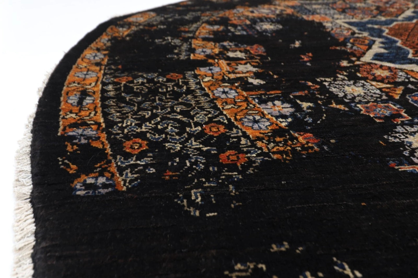 200 x 200 cm |Abstract Afghan Tribal Hand Knotted Wool Round Carpet