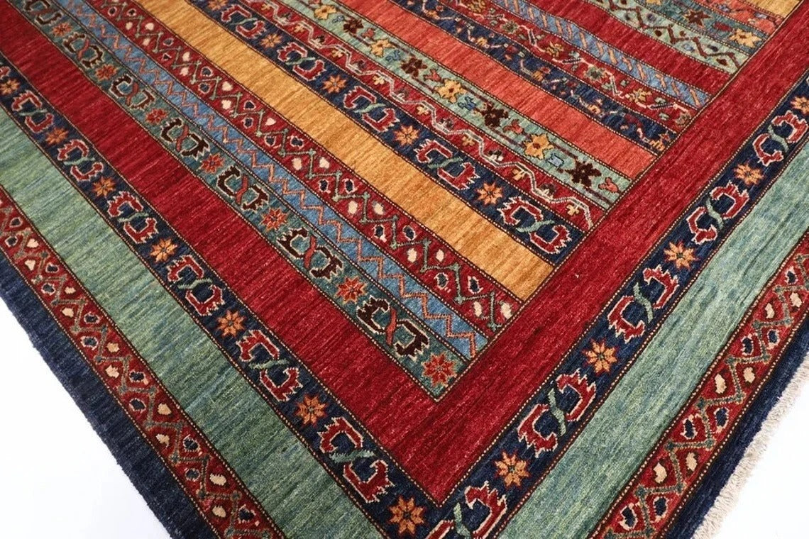 273 x 344 cm | Shawl Afghan Tribal Hand Knotted Carpet