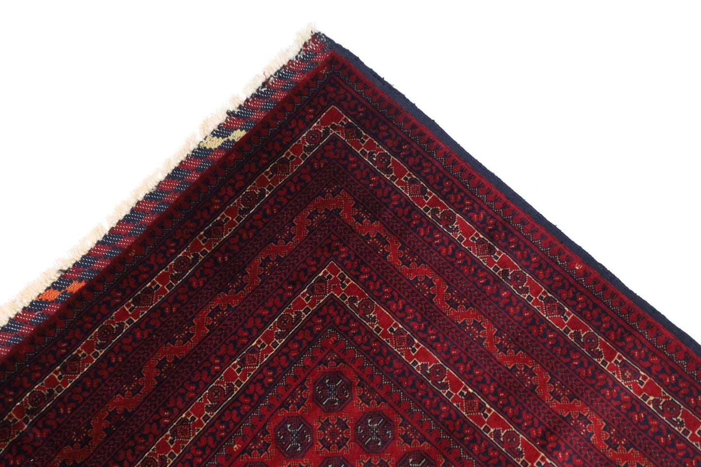 146 x 202 cm | Fine Mori Bokhara Tribal Hand Knotted Veg Dye Wool Carpet