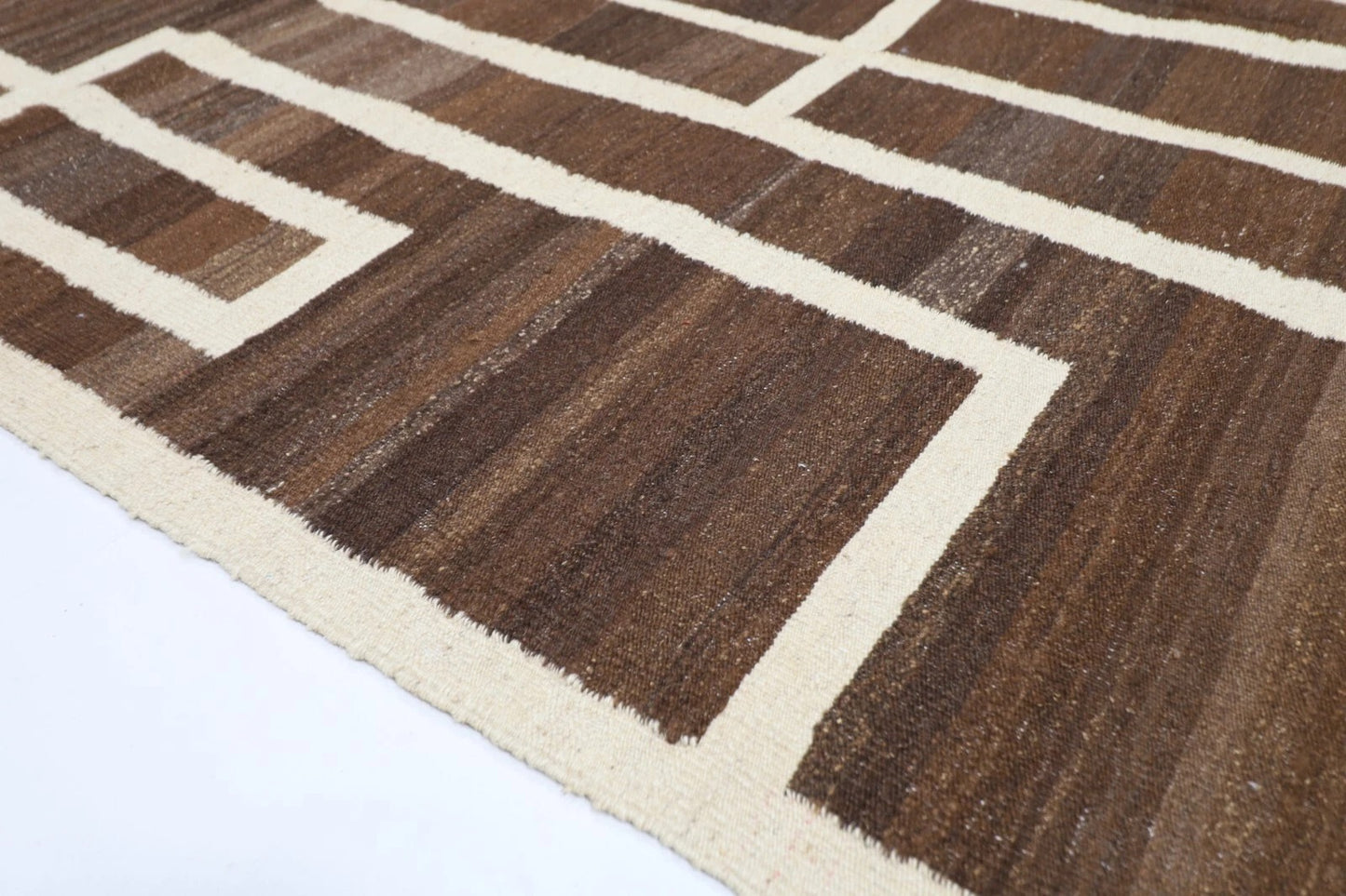 180 x251 cm | Flat Weaved Afghan Tribal Hand Knotted Veg Dye Wool Kilim