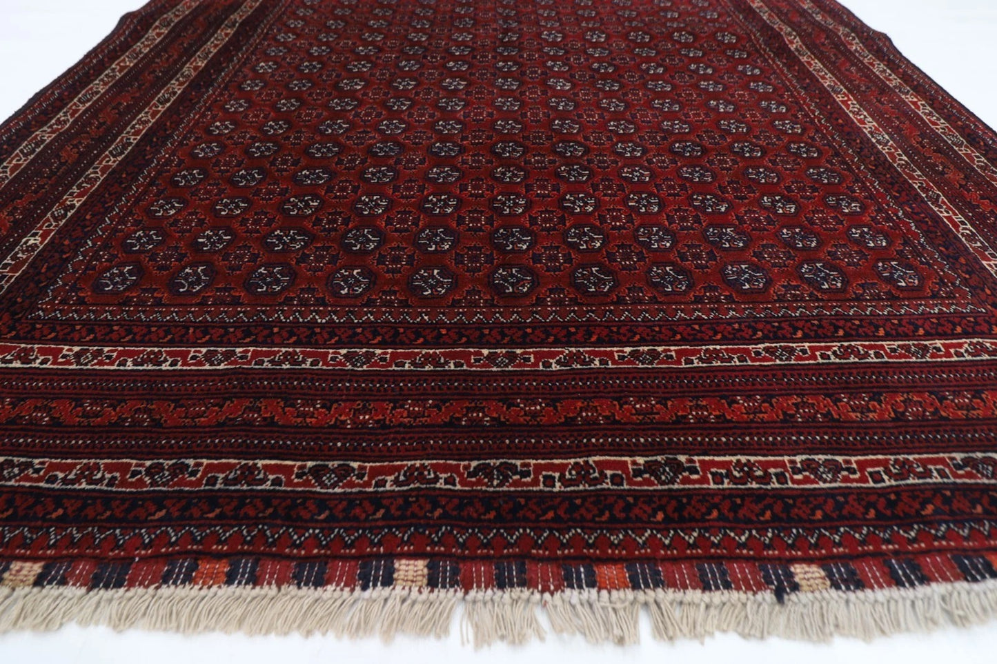 149 x 198 cm | Belgic Tribal Hand Knotted Wool Carpet