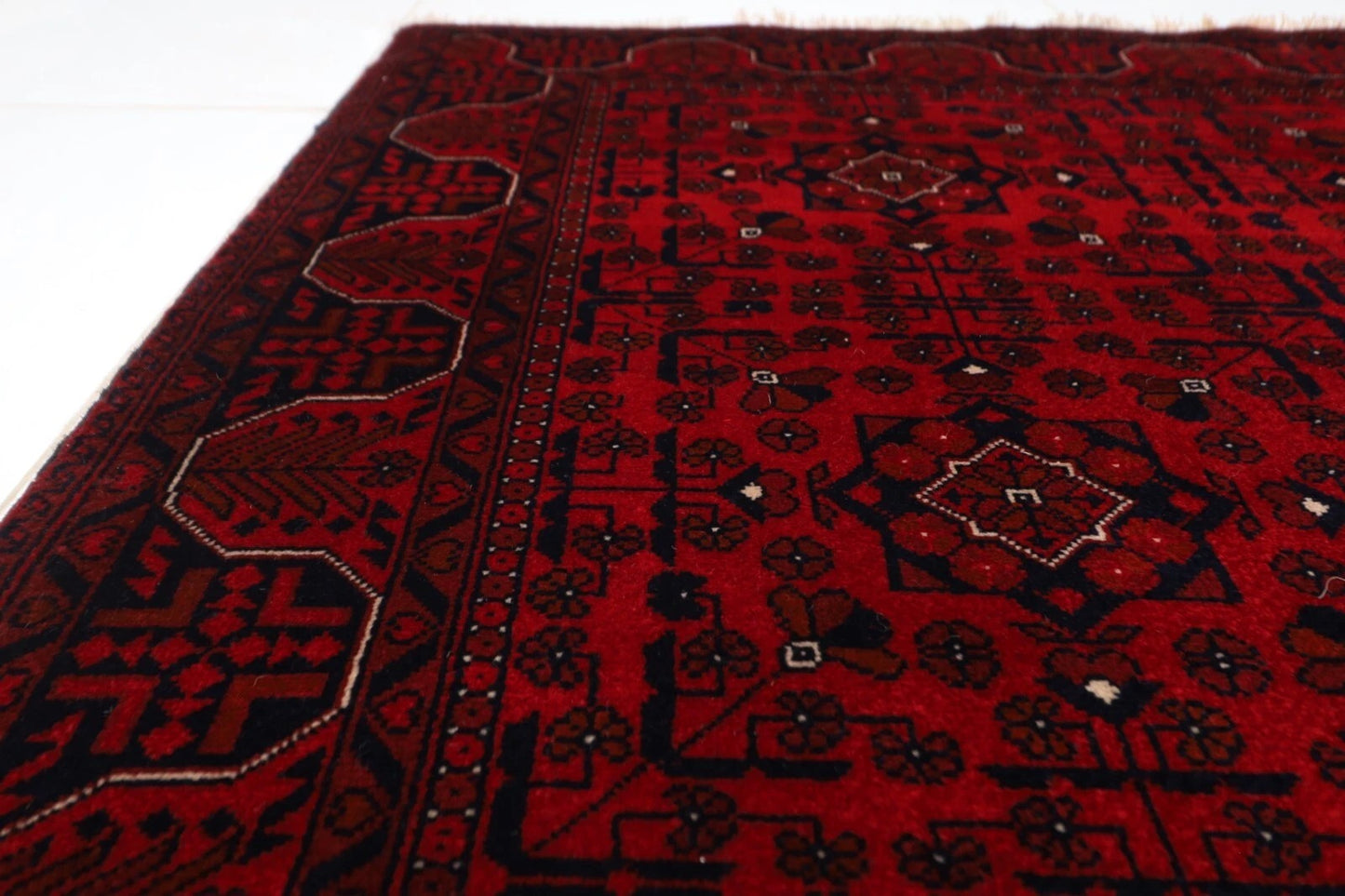 152 x 202 cm | Belgic Tribal Hand Knotted Wool Carpet