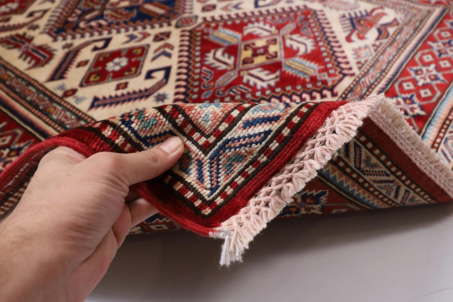 132 x 183 cm | Shirvan Afghan Tribal Hand Knotted Veg Dye Wool carpet