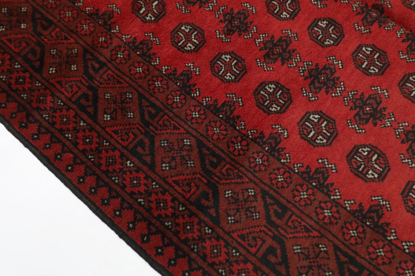 159 x 234 cm | Akja Bokhara Tribal Hand Knotted Wool Carpet