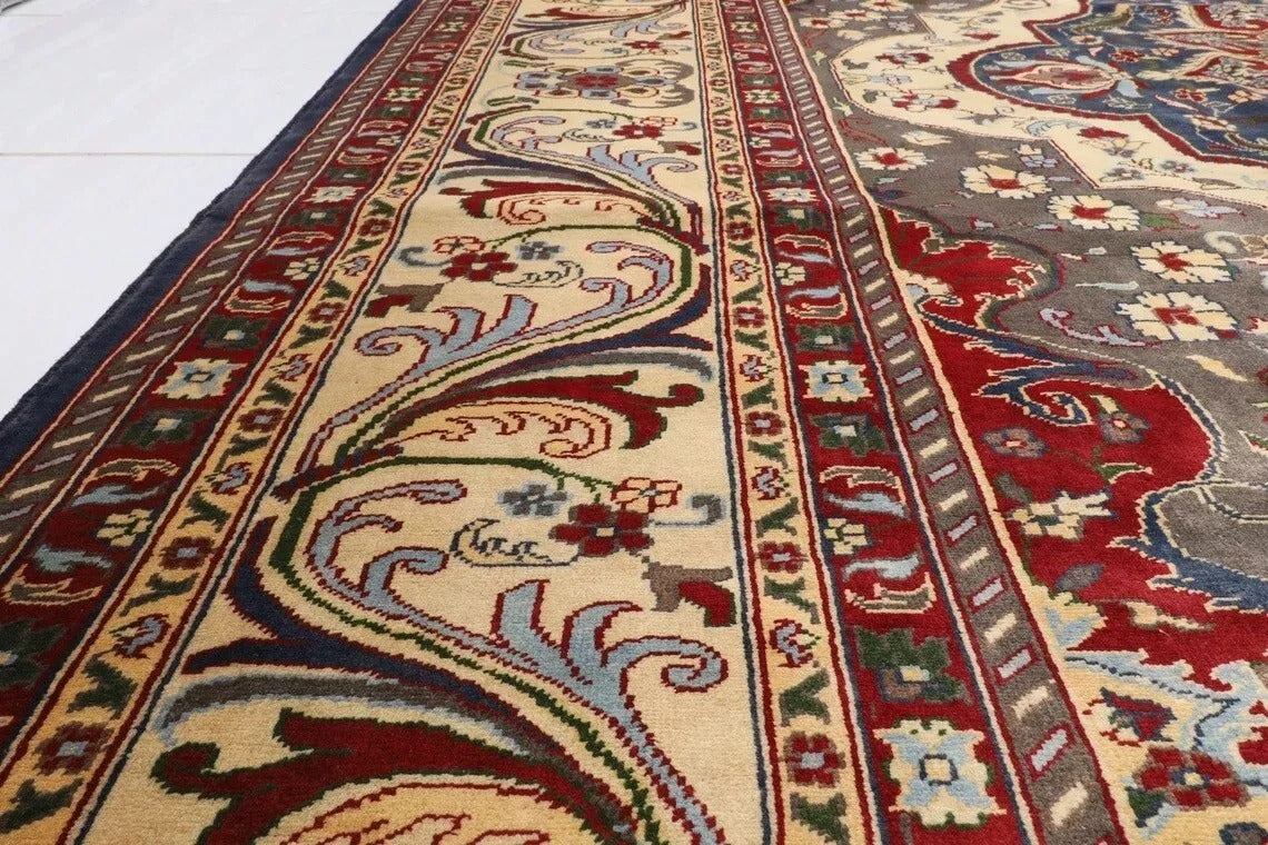 301 x 390 cm | Heriz Afghan Tribal Hand Knotted Carpet