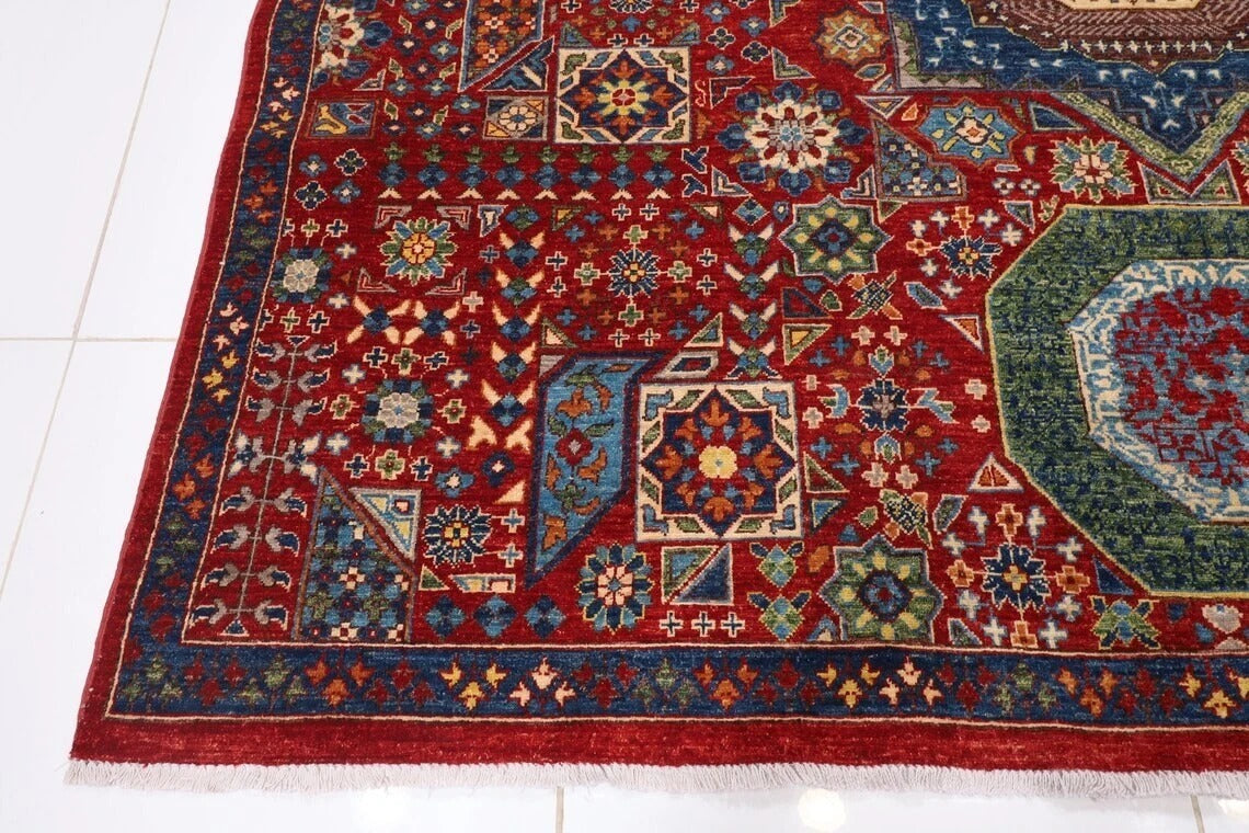 250 x 310 cm | Mamluk Afghan Tribal Hand Knotted Carpet