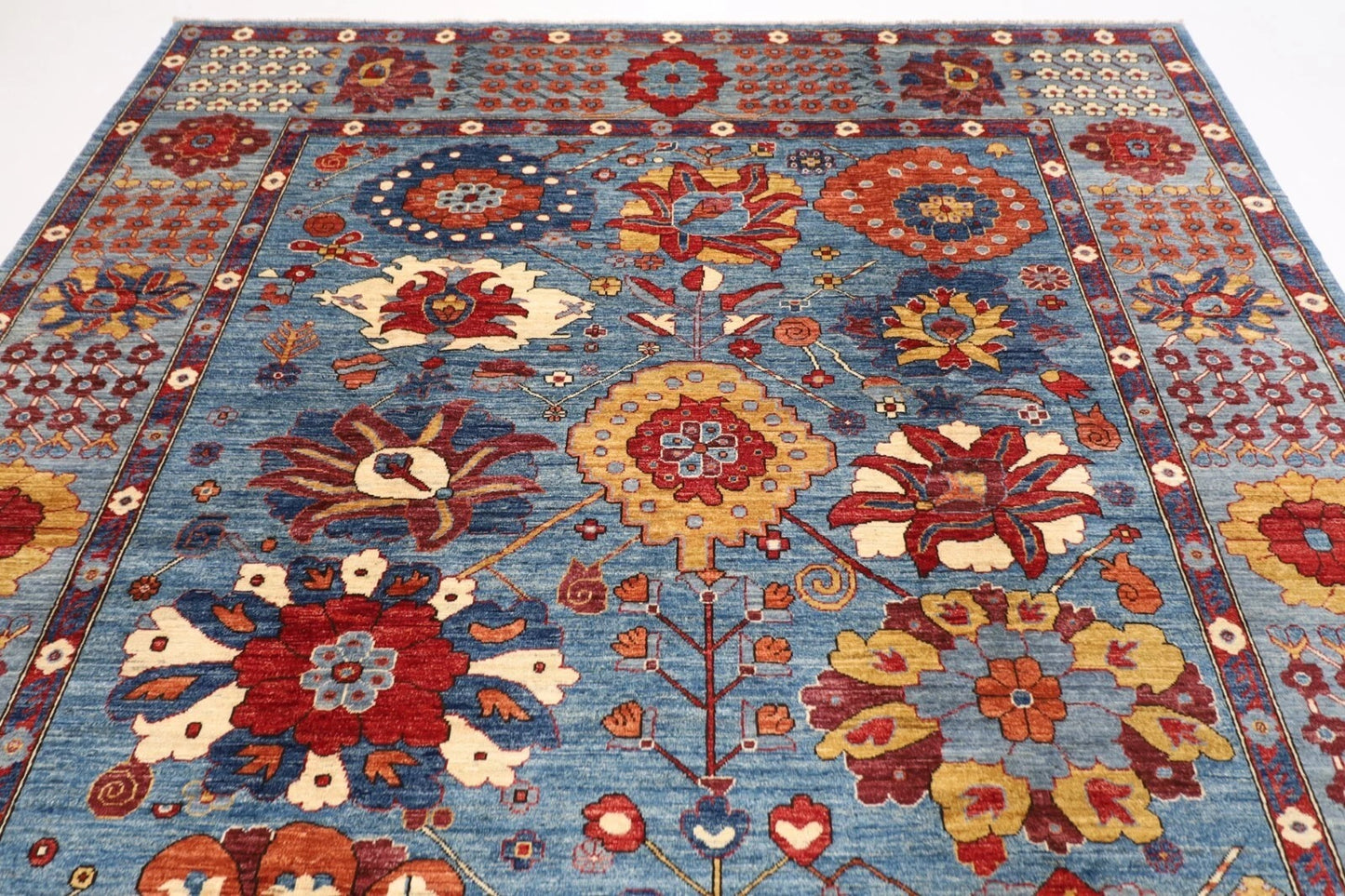 246 x 305 cm | Bidjar Afghan Tribal Hand Knotted Carpet