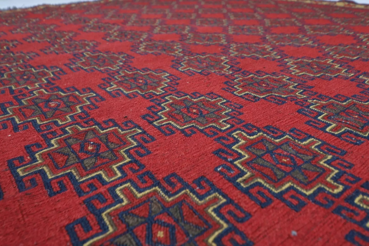 198 x 294 cm | Sumak Flat Weaved Afghan Tribal Hand Knotted Carpet