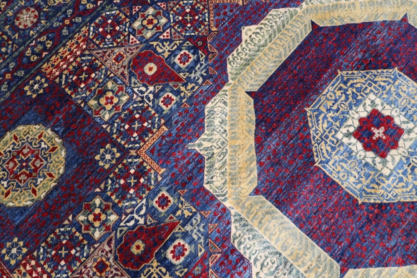 368 x 528 cm | Mamluk Afghan Tribal Hand Knotted Carpet