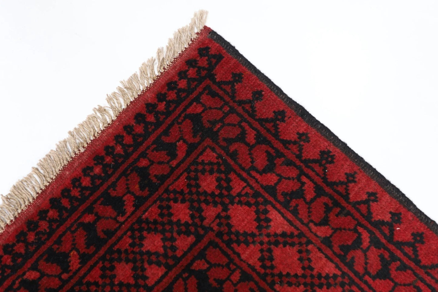 213 x 291 cm | Akja Bokhara Afghan Tribal Hand Knotted Carpet