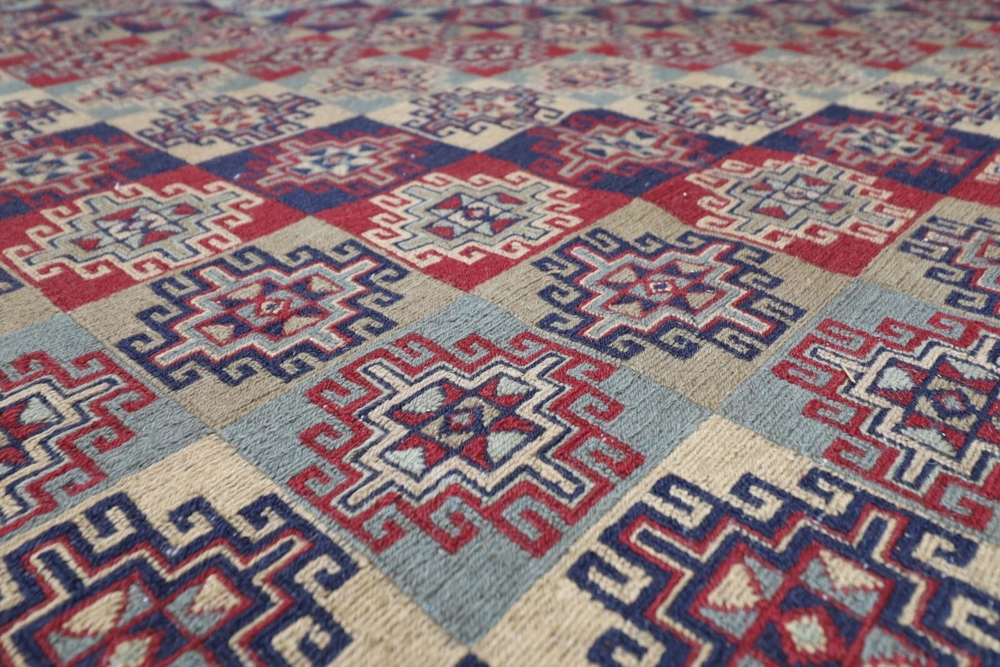 229 x 301 cm | Sumak Afghan Tribal Hand Knotted Kilim