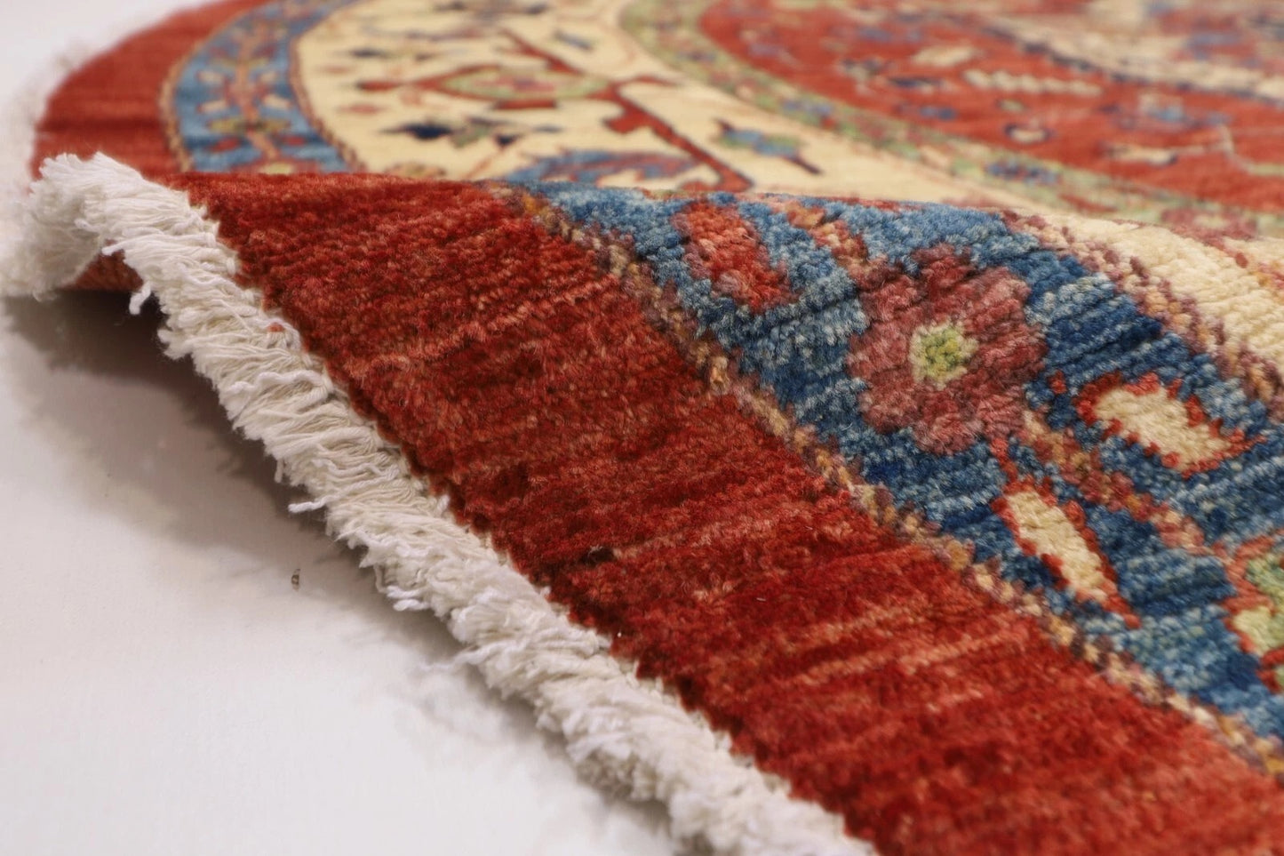247 x 250 cm | Medallion Afghan Tribal Hand Knotted Wool Carpet