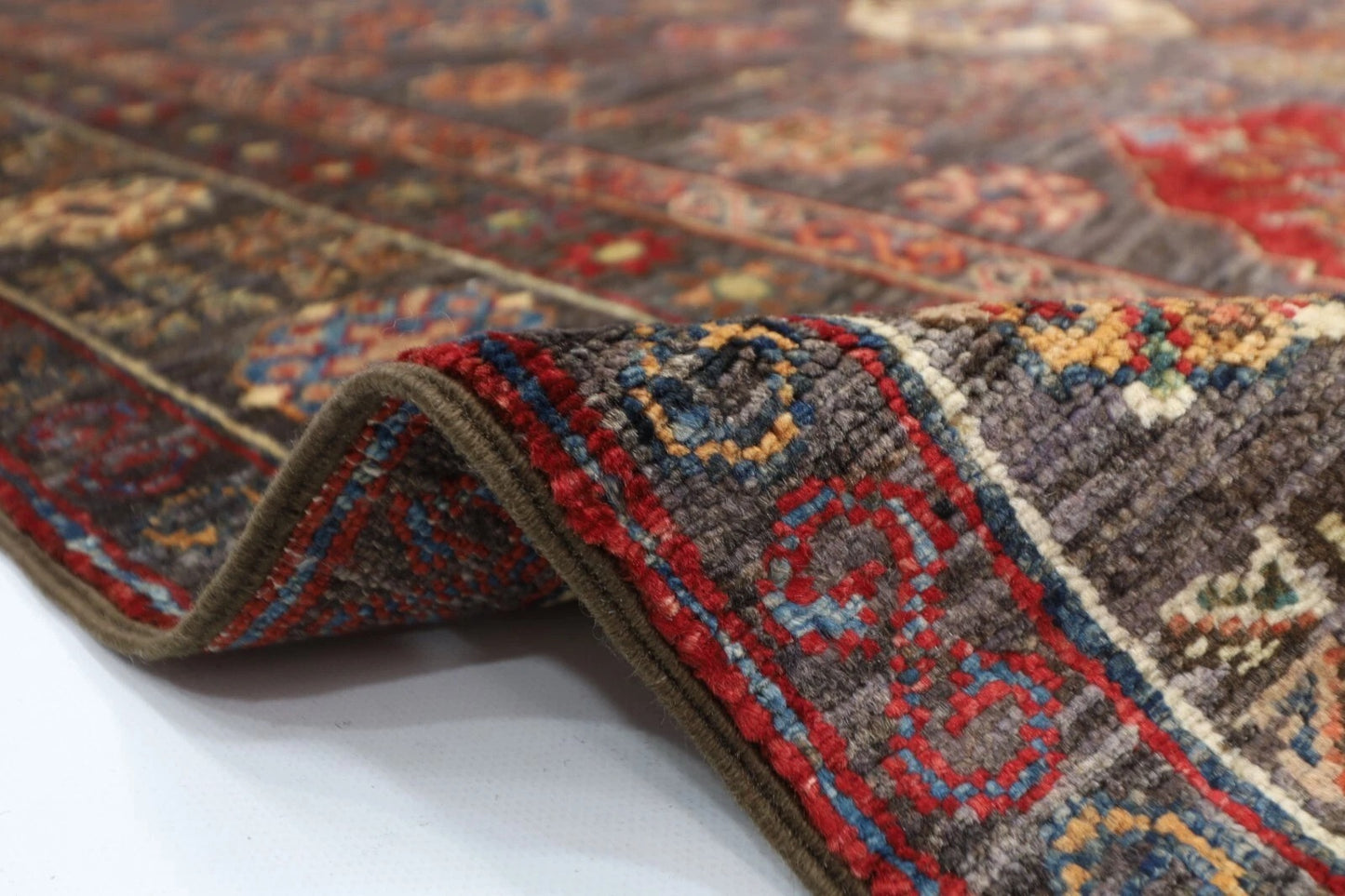 182 x 275 cm | Kazak Afghan Tribal Hand Knotted Veg Dye Wool carpet