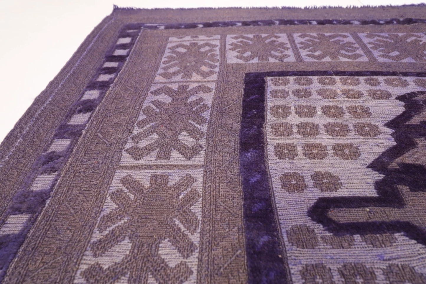 180 x 262 cm | Barjesta Flat Weaved Afghan Tribal Hand Knotted Over dye Wool Carpet kilim