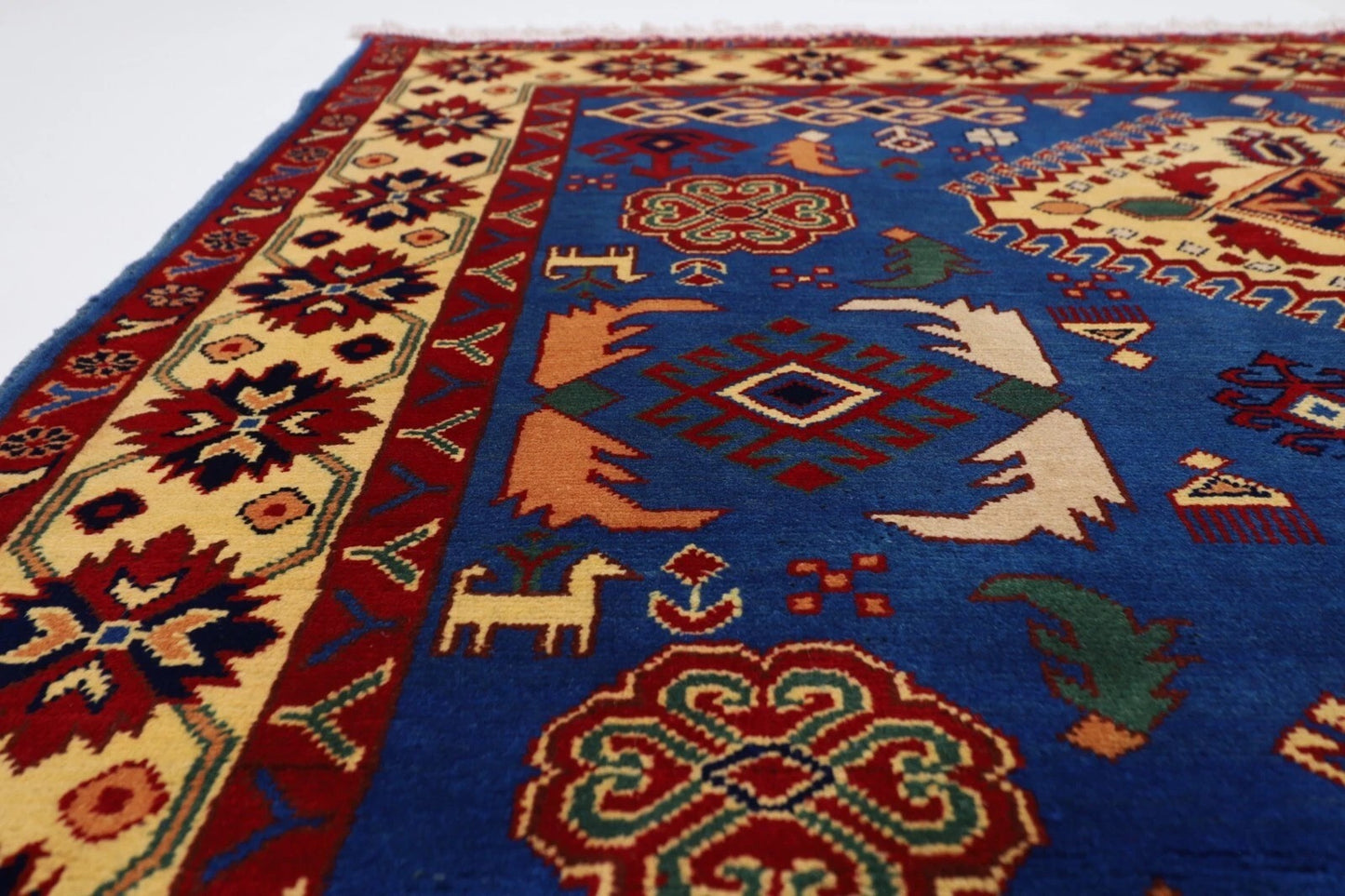 149 x 204 cm | Maranoce Afghan Tribal Hand Knotted Veg Dye Wool Carpet