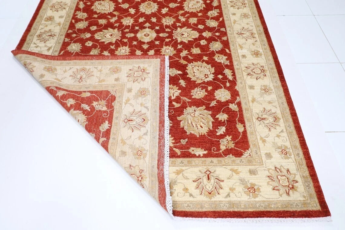 206 x 290 cm | Oriental Afghan Tribal Hand Knotted Carpet