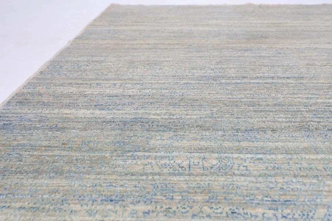 162 x 293 cm | Gabbeh Blue Afghan Tribal Hand Knotted Veg Dye Wool Carpet