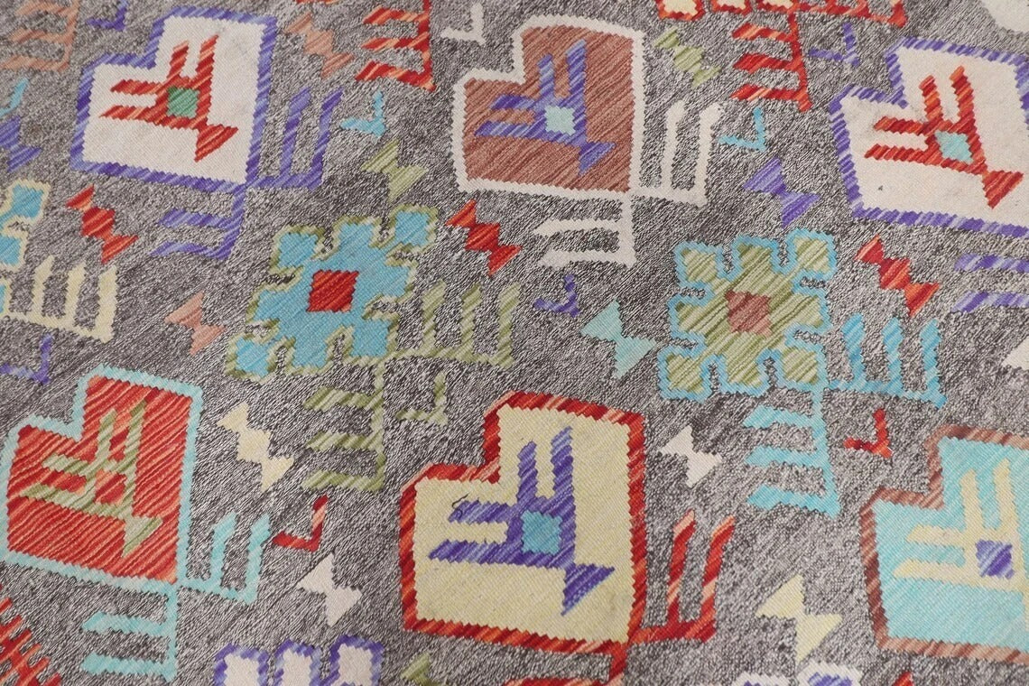 267 x 350 cm | Flat Weaved Afghan Tribal Hand Knotted Kilim