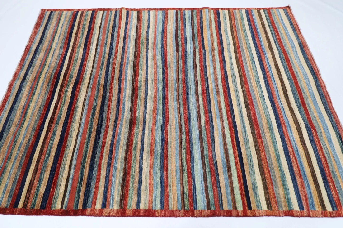 169 x 228 cm | Gabbeh Afghan Tribal Hand Knotted Veg Dye Wool Carpet