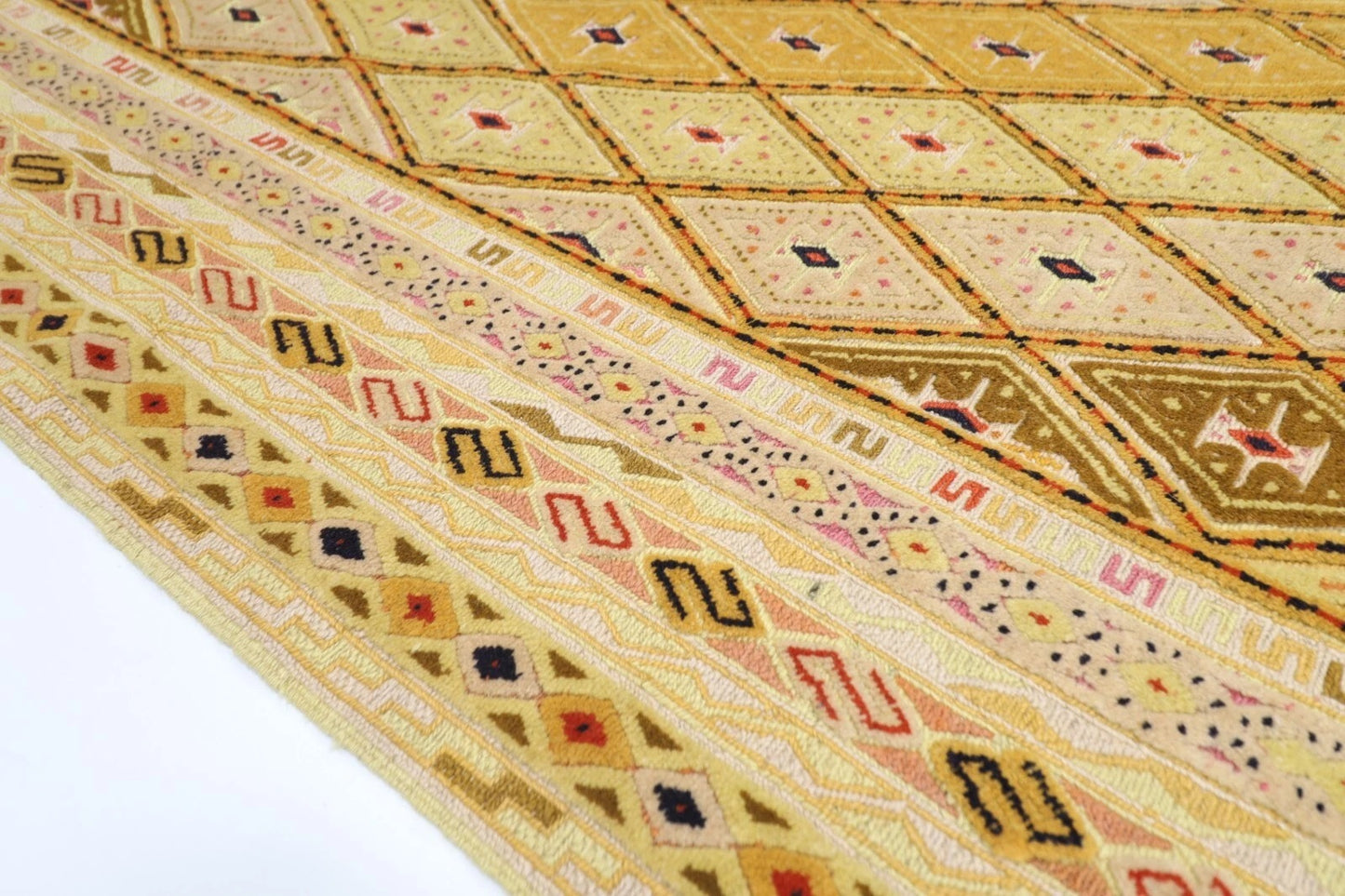 146 x 195 cm | Flat Weave Afghan Tribal Hand Knotted Veg Dye Wool Kilim