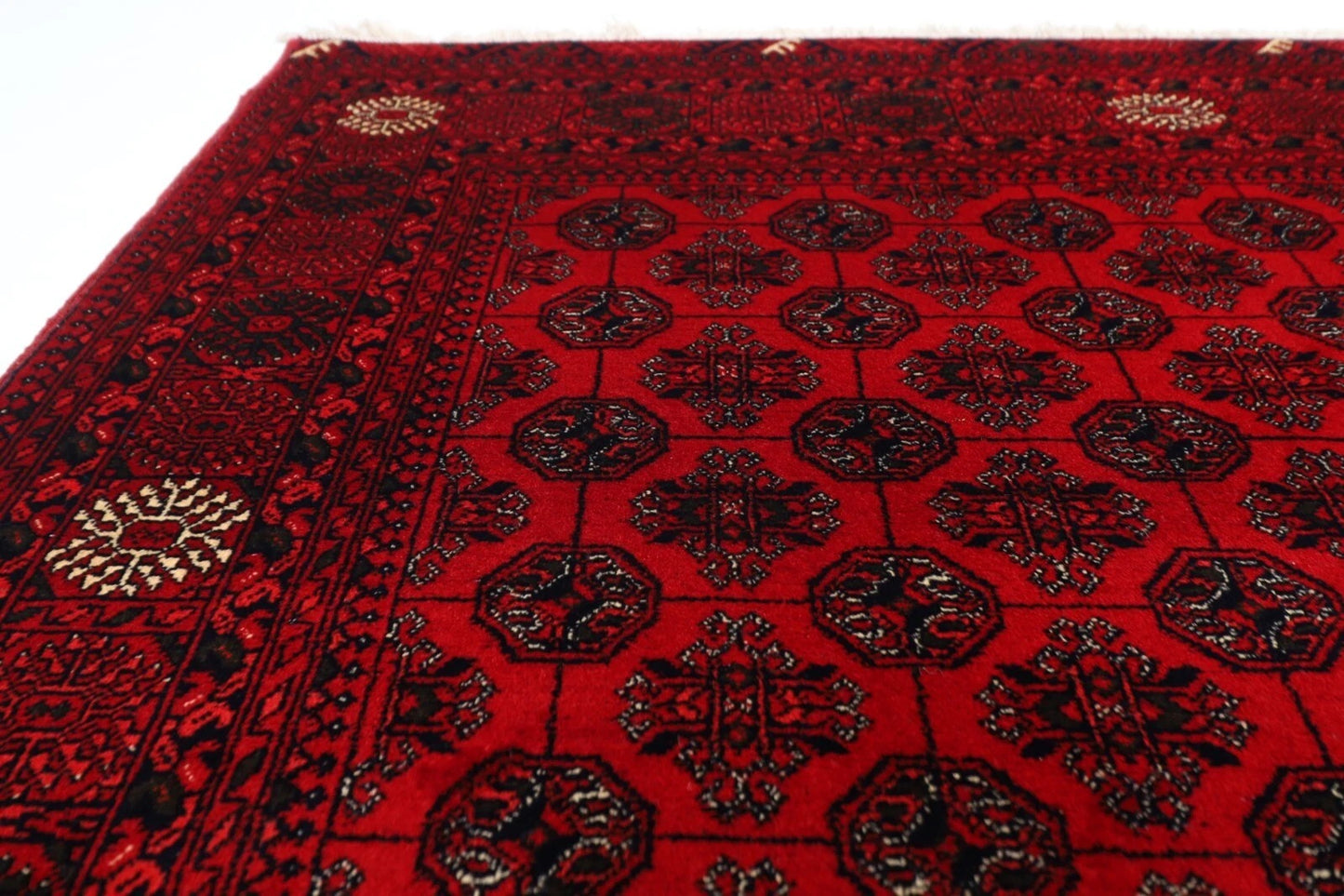 146 x 193 cm | Kerman Afghan Tribal Hand Knotted Veg Dye Wool Carpet