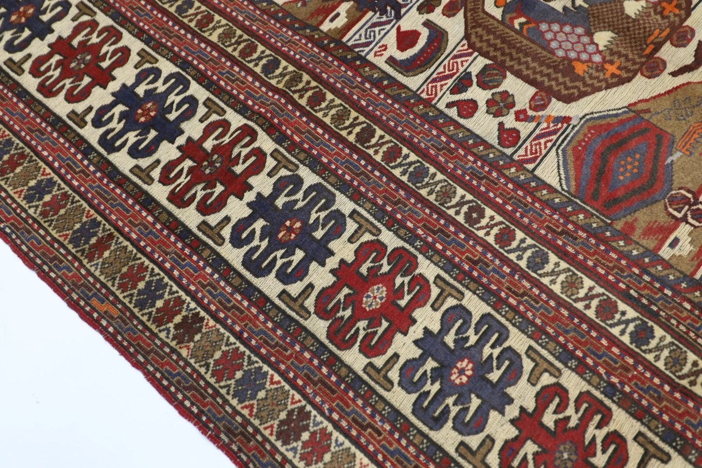 188 x 280 cm | Barjesta Flat Weaved Afghan Tribal Hand Knotted Wool Carpet kilim